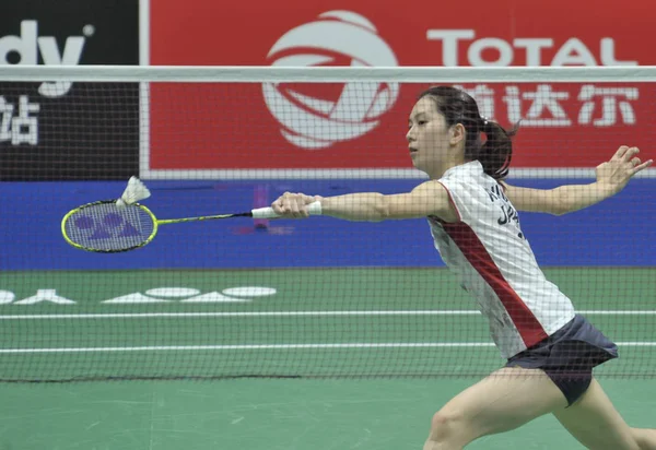 Aya Ohori Japan Returnerar Ett Skott Till Goh Jin Wei — Stockfoto