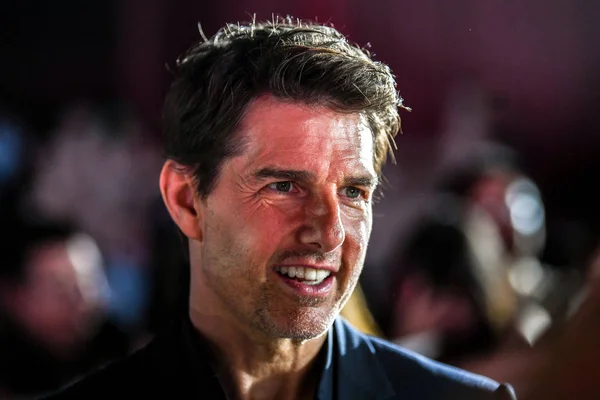 Ator Produtor Americano Tom Cruise Participa Estréia China Filme Mission — Fotografia de Stock