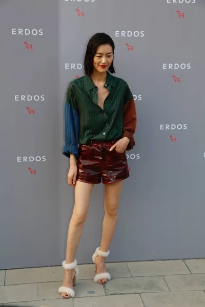 Çin Yapımı Liu Wen Bir Promosyon Olayı Yerli Marka Erdös — Stok fotoğraf