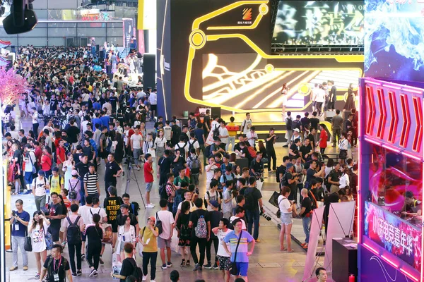 Visitors Crowd 16Th China Digital Entertainment Expo Also Known Chinajoy — Stock Photo, Image