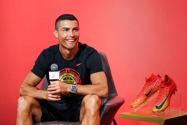 Portuguese Football Player Cristiano Ronaldo Juventus Attends Fan Meeting Event — 图库照片