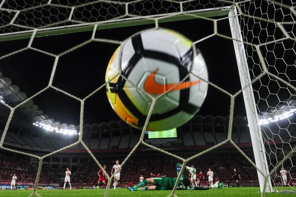 Brazilian Football Player Serginho Japan Kashima Antlers Scores Goal China — Stock Photo, Image