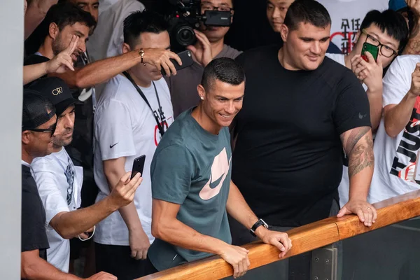 Jogador Futebol Português Cristiano Ronaldo Juventus Participa Evento Promocional Sanlitun — Fotografia de Stock
