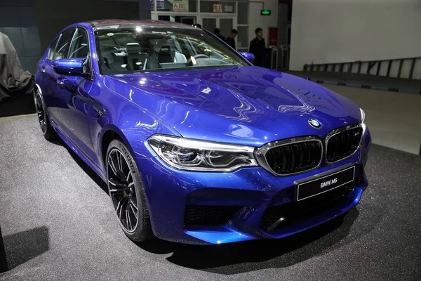 Bmw 디스플레이에 베이징 자동차 전시회로 알려진 2018 베이징 2018 — 스톡 사진