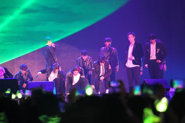 Güney Koreli Grup Got7 Üyeleri Got7 2018 Dünya Turu Üzerinde — Stok fotoğraf