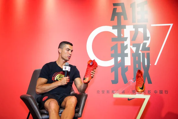 Portuguese Football Player Cristiano Ronaldo Juventus Attends Fan Meeting Event — 图库照片