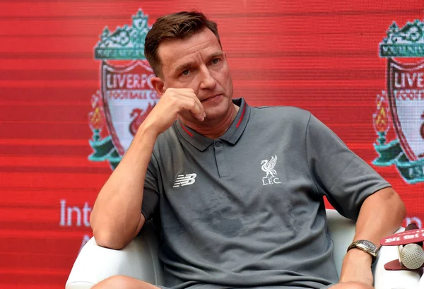 Calciatore Ceco Vladimir Smicer Partecipa Alla Cerimonia Apertura Della Liverpool — Foto Stock