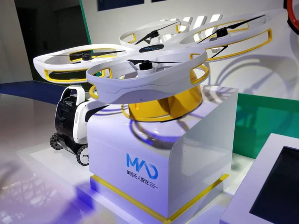 Uav Unmanned Aerial Vehicle Drone Meituan Autonomous Delivery Mad Platform — Stock Photo, Image