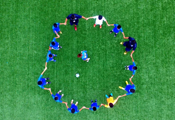 Aerial View Shenyang Gothic Cup World Soccer Park Shenyang City — Stock Photo, Image