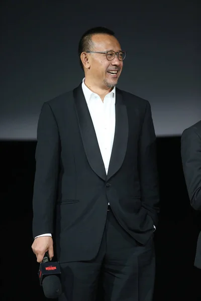 Sutradara Tiongkok Jiang Wen Menghadiri Acara Perdana Untuk Film Baru — Stok Foto