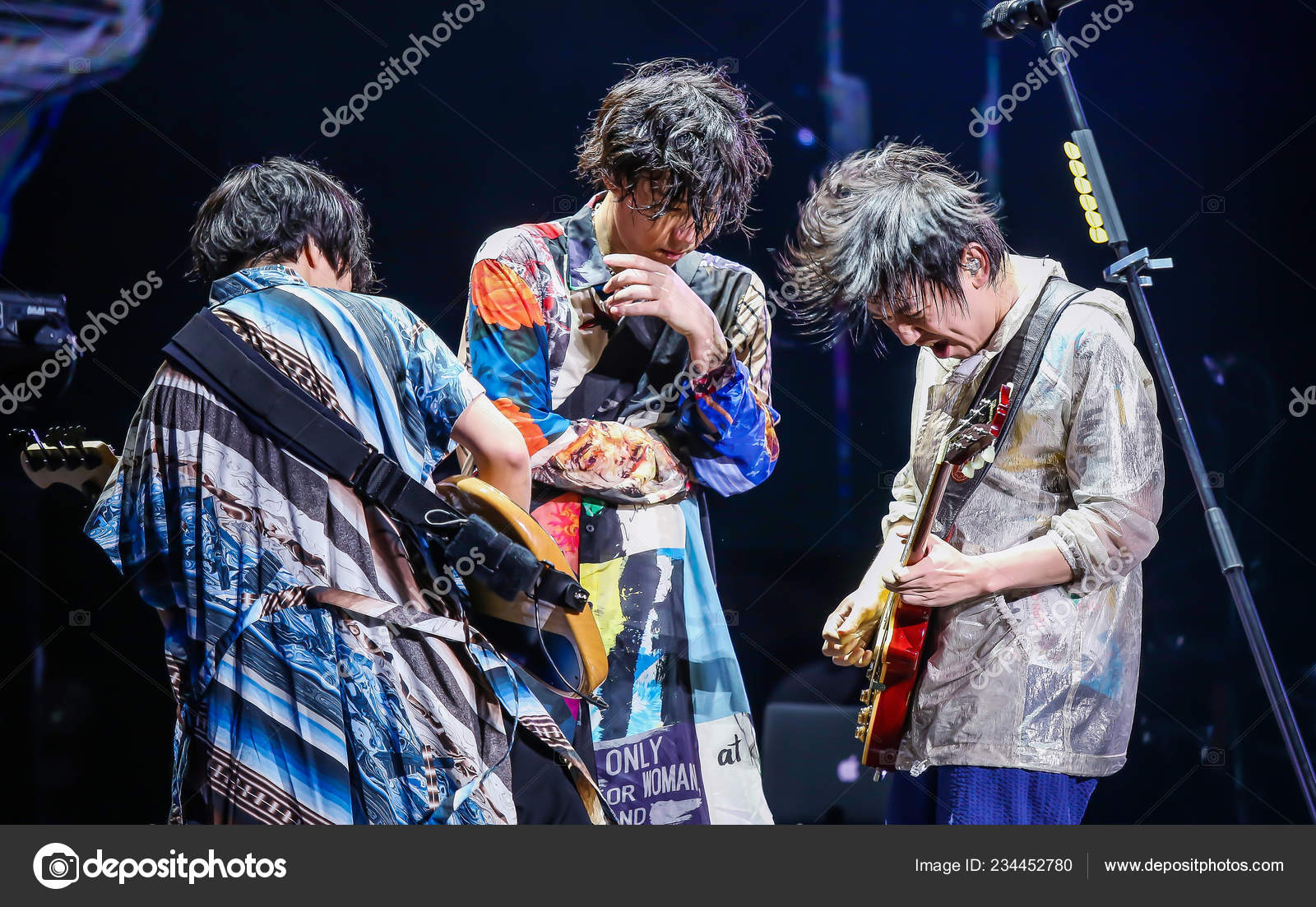 Members Japanese Rock Band Radwimps Perform Radwimps Asia Live Tour Stock Editorial Photo C Chinaimages