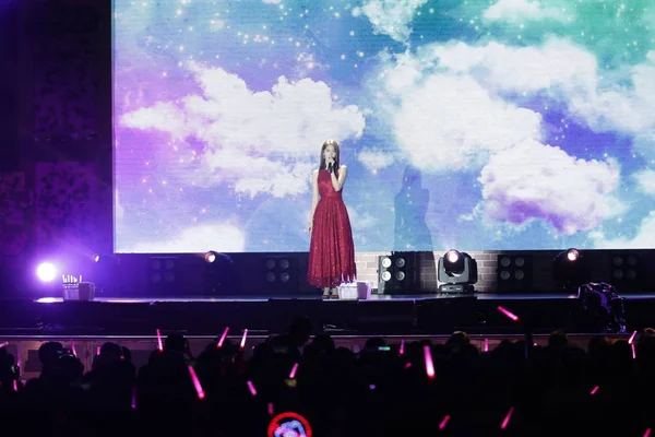 Cantora Atriz Sul Coreana Lim Yoon Mais Conhecida Como Yoona — Fotografia de Stock