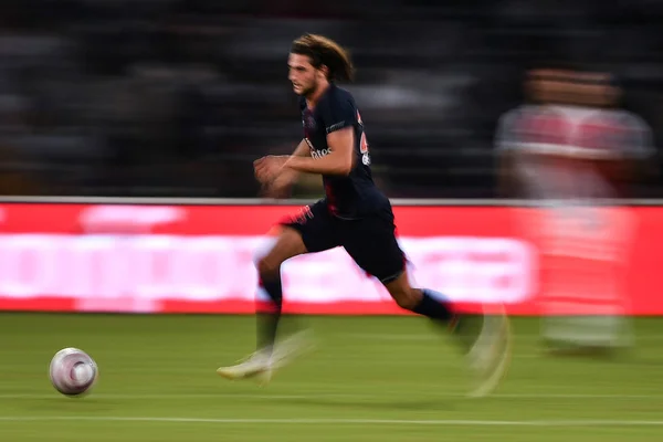 Adrien Rabiot Paris Saint Germain Dribble Contre Monaco Lors Trophée — Photo