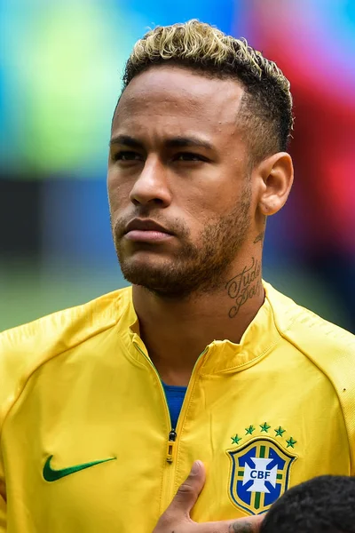 Neymar Brazílie Pózy Před Soutěží Proti Kostarice Jejich Zápase Skupiny — Stock fotografie