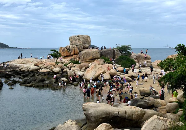 Turisté Nichž Většina Číny Navštěvují Pohoří Truong Son Nha Trang — Stock fotografie