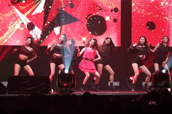 Membros Grupo Feminino Sul Coreano Clc Apresentam Concerto Hong Kong — Fotografia de Stock