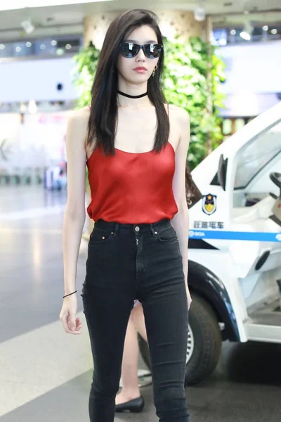 Chinees Model Mengyao Beter Bekend Als Ming Dresed Een Sexy — Stockfoto