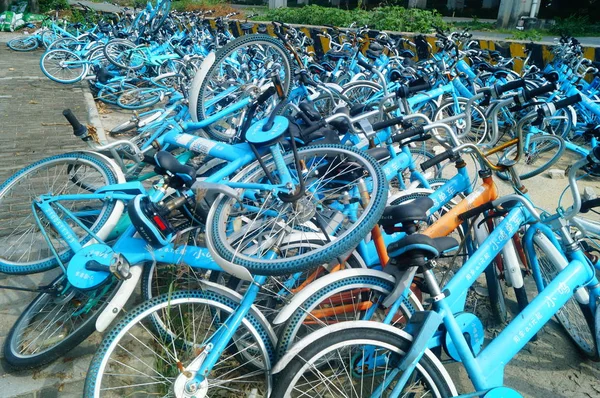 Des Vélos Abandonnés Service Chinois Partage Vélos Xiaoming Danche Xiaoming — Photo