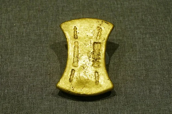 Uma Barra Ouro Dinastia Song Sul 1127C1279 Leiloada Preço Alto — Fotografia de Stock
