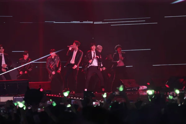Miembros Boy Band Surcoreana Got7 Presentan Durante Concierto Got7 2018 —  Fotos de Stock