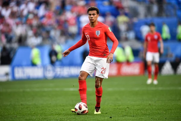 Jesse Lingard England Dribbles Belgium Third Place Match 2018 Fifa — Stock Photo, Image