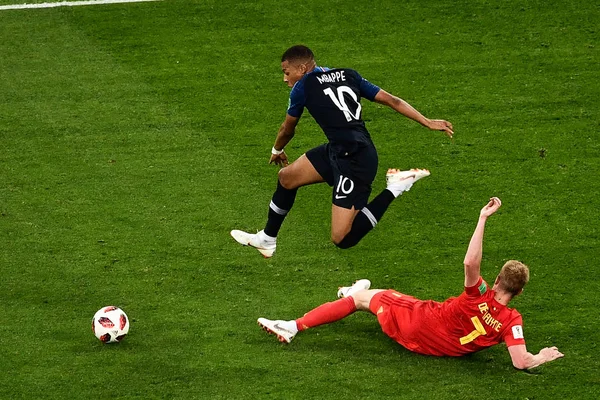 Kylian Mbappe 프랑스의 2018 Fifa 월드컵 러시아 2018 그들의 준결승 — 스톡 사진