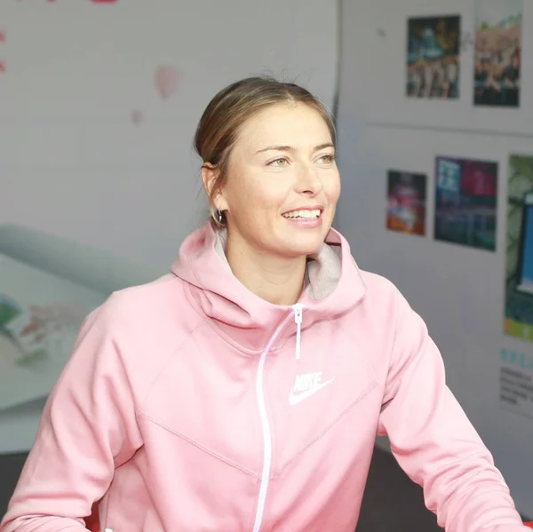 Rysk Tennisspelare Maria Sharapova Sköter Signering Händelsen Innan Den Wta — Stockfoto