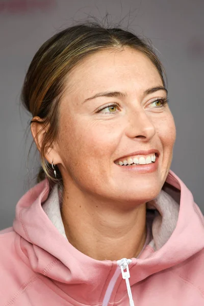 Joueuse Tennis Russe Maria Sharapova Assiste Événement Signature Avant Tournoi — Photo