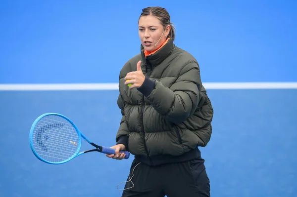 Russisch Tennisster Maria Sharapova Woont Kampioen Kinderen Dag Tijdens Het — Stockfoto