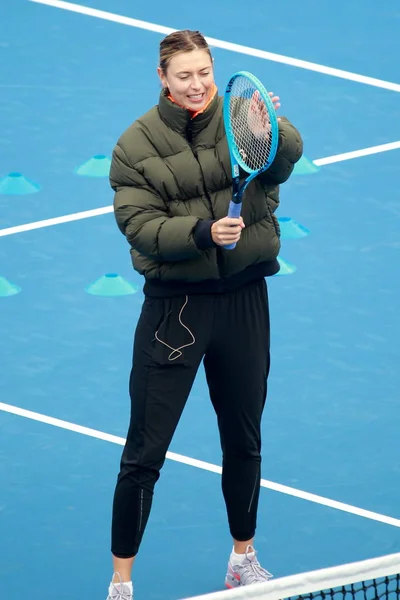 Russian Tennis Player Maria Sharapova Attends Champion Children Day Wta — Stock Photo, Image