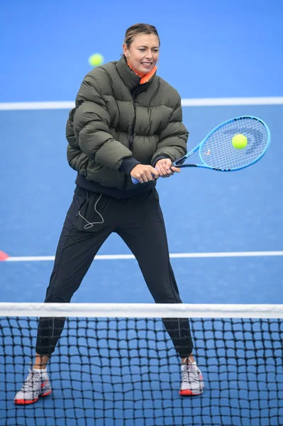Russisch Tennisster Maria Sharapova Woont Kampioen Kinderen Dag Tijdens Het — Stockfoto