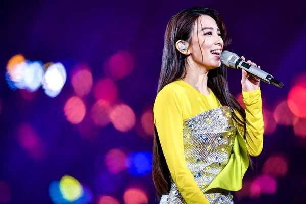 Hebe Tien Chen Groupe Filles Taïwanais Produit Lors Concert Nouvel — Photo