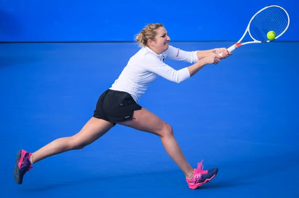 Timea Bacsinszky Suiza Devuelve Una Oportunidad Maria Sharapova Rusia Primer — Foto de Stock