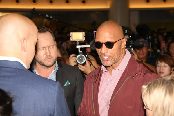 American Actor Dwayne Johnson Attends Promotional Event Movie Skyscraper Hong — Stock Photo, Image