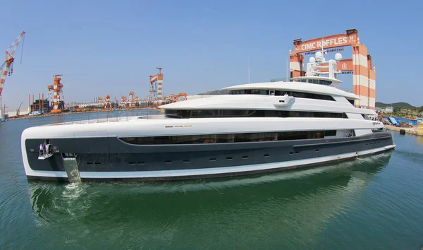 Illusion Van Pride Mega Yachts Het Grootste Megayacht Gebouwd China — Stockfoto