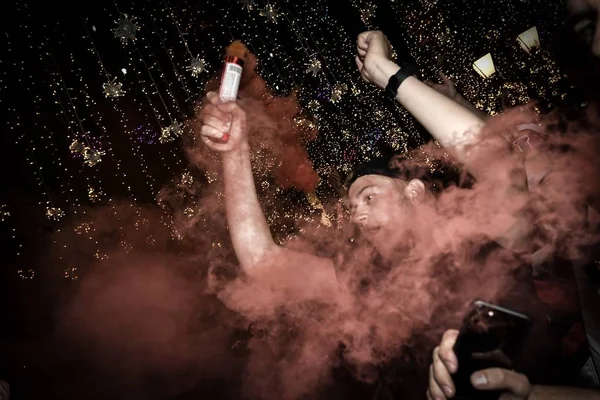 Russian Fans Gather Street Quarterfinal Match Croatia 2018 Fifa World — Stock Photo, Image