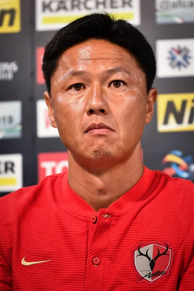Κεφάλι Του Προπονητή Πάει Oiwa Της Ιαπωνίας Kashima Antlers Φοιτά — Φωτογραφία Αρχείου