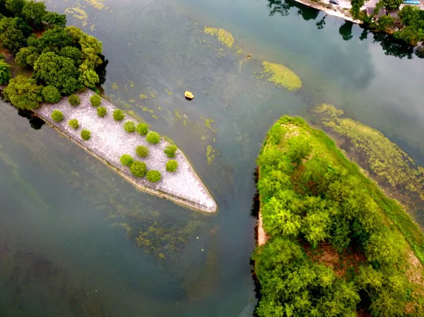 Een Luchtfoto Van Hua Zui Plough Aandeel Van Het Lingqu — Stockfoto