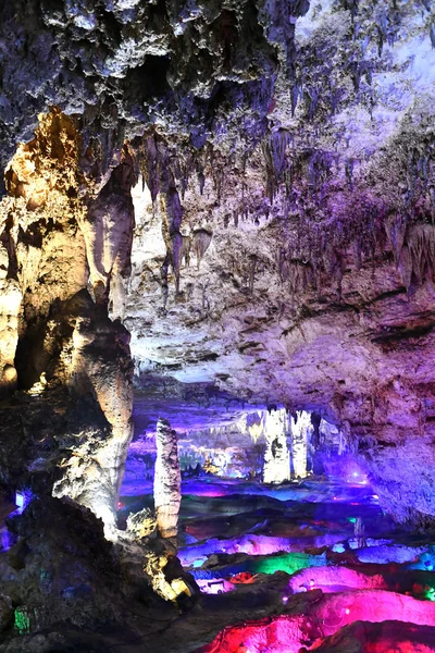 Landschaft Der Shuanghe Karsthöhle Der Längsten Höhle Asiens Der Stadt — Stockfoto