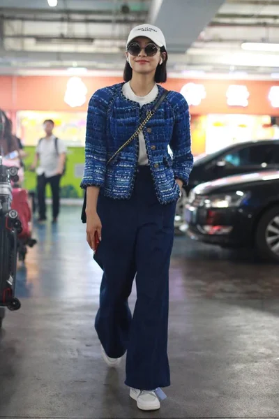 Çinli Şarkıcı Aktris Victoria Şarkı Veya Şarkı Qian Pekin Uluslararası — Stok fotoğraf