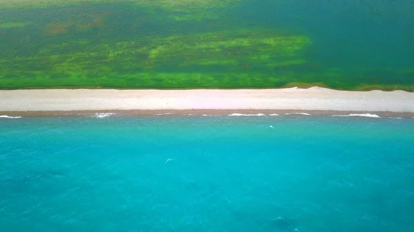 Táj Sayram Lake Vagy Sailimu Kína Északnyugati Xinjiang Ujgur Autonóm — Stock Fotó