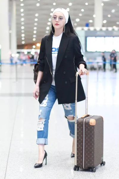 Chinese Actress Fan Bingbing Arrives Beijing Capital International Airport 71St — Stock Photo, Image