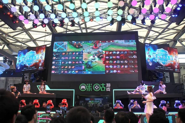 Jugadores Chinos Del Moba Móvil Tencent King Glory Honor Kings —  Fotos de Stock