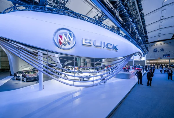 Vista Del Stand Buick Saic Una Empresa Conjunta Entre Saic —  Fotos de Stock