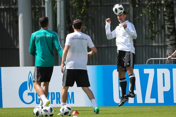 Jogadores Alemanha Participam Uma Sessão Treinamento Para Copa Mundo Fifa — Fotografia de Stock