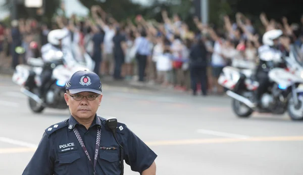 Residentes Locais Olham Como Líder Coreia Norte Kim Jong Está — Fotografia de Stock