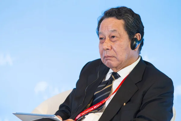 Junichi Ujiie Voormalig Voorzitter Van Nomura Holdings Inc Woont Een — Stockfoto