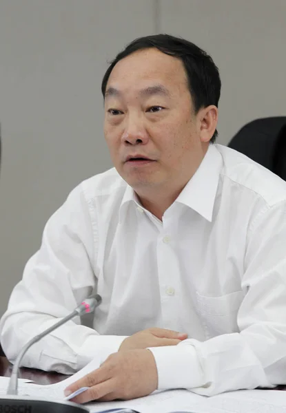 Jiang Zhaogang Pak Ministr Yunnan Venkovské Úvěrové Společné Družstev Navštěvuje — Stock fotografie