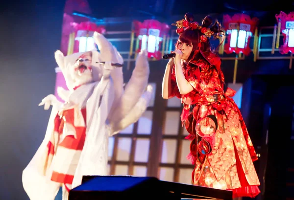 Cantante Modella Giapponese Kyary Pamyu Pamyu Esibisce Durante Concerto Kyary — Foto Stock