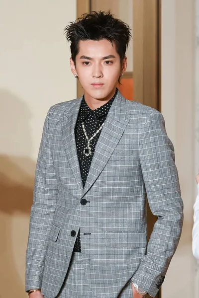 Chinese Singer Actor Kris Yifan Attends Conference Italy Jewelry Brand — Stock Photo, Image